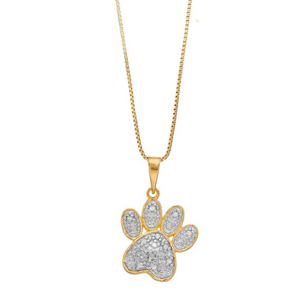 Paw print 2025 necklace kohls