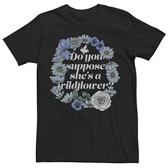 Disney's Alice In Wonderland She's A Wildflower Men's Tee