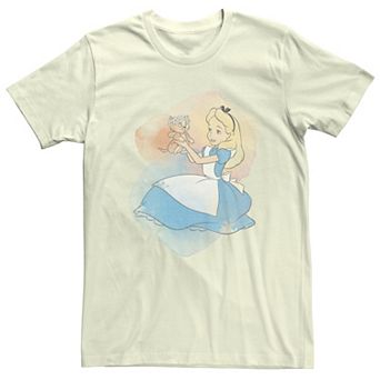 Disney's Alice In Wonderland Kitten Watercolor Men's Tee