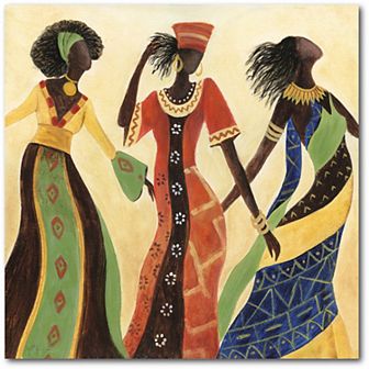 COURTSIDE MARKET Women Of Marrakesh II Canvas Wall Art
