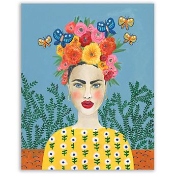 COURTSIDE MARKET Frida Headdress I Canvas Wall Art