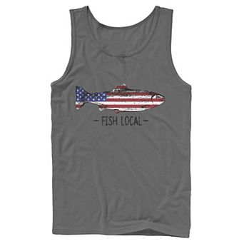 Men's Fish Local Americana Tank Top