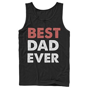 Men's Father's Day Best Dad Ever Status Tank Top