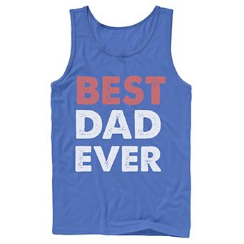Men's Father's Day Best Dad Ever Status Tank Top