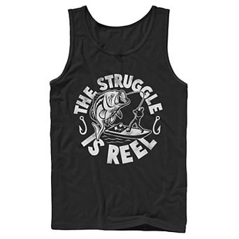 Men's Struggle Is Reel Text Tank Top
