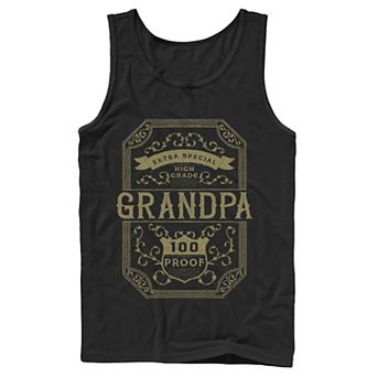 Men's Extra Special Grandpa Bar Label T- Shirt Tank Top