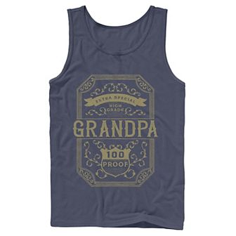 Men's Extra Special Grandpa Bar Label T- Shirt Tank Top