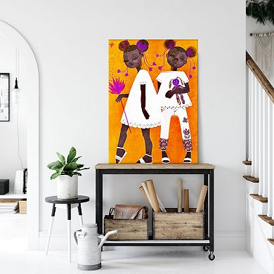 COURTSIDE MARKET The Petite Twins Canvas Wall Art