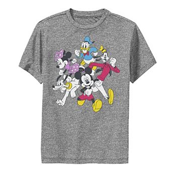 Disney's Mickey Mouse & Friends Boys 8-20 Group Shot Simple Performance Graphic Tee
