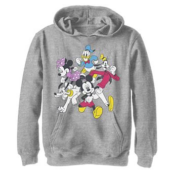 Disney's Mickey Mouse & Friends Boys 8-20 Group Shot Simple Graphic Fleece Hoodie