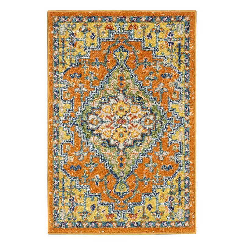 Nourison Allur Boho Area Rug, Orange, 9X12 Ft