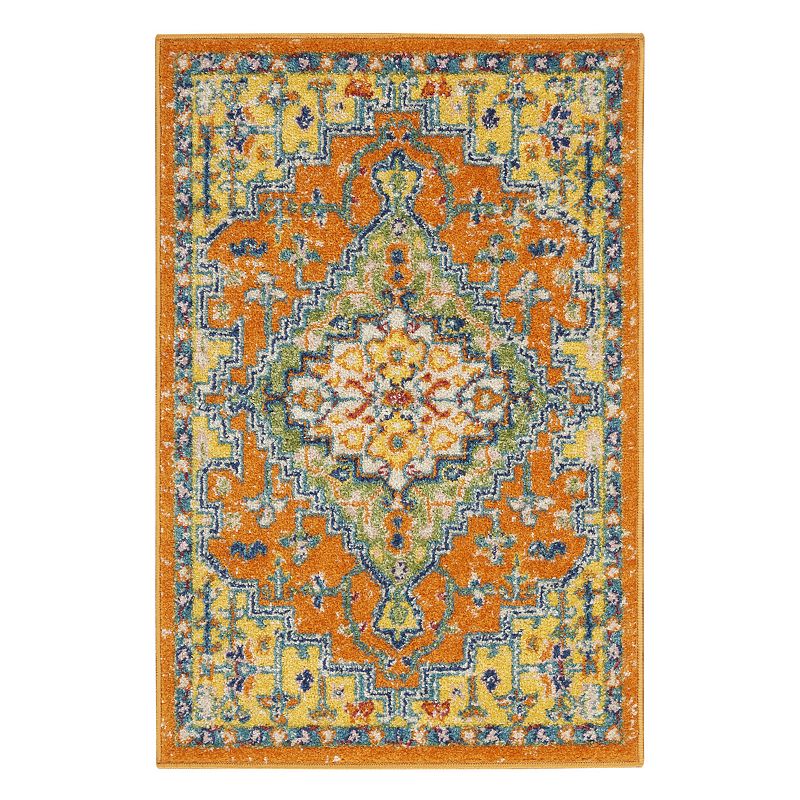 Nourison Allur Boho Area Rug, Orange, 9X12 Ft