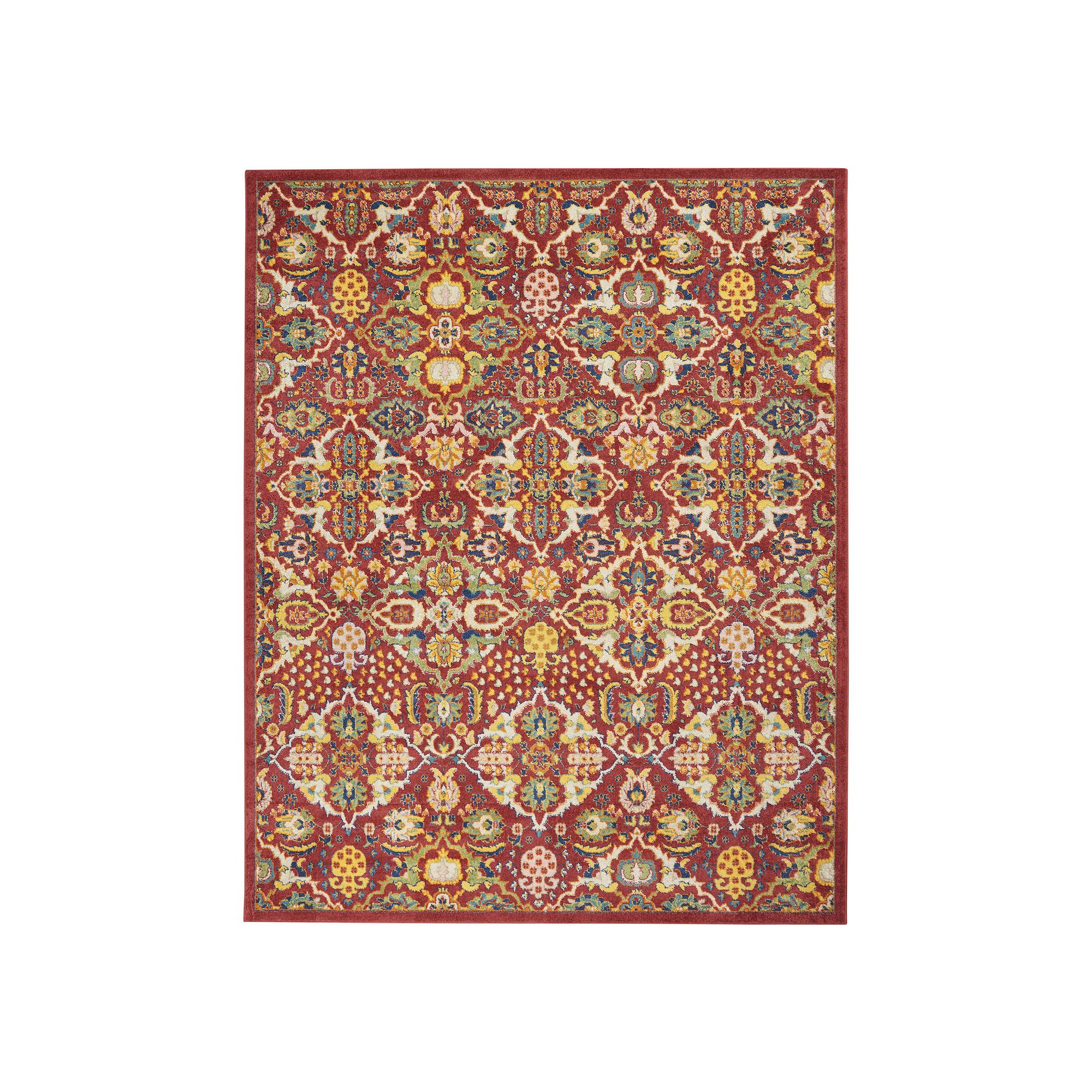 Nourison Allur Vintage Area Rug, Red Teamcolor