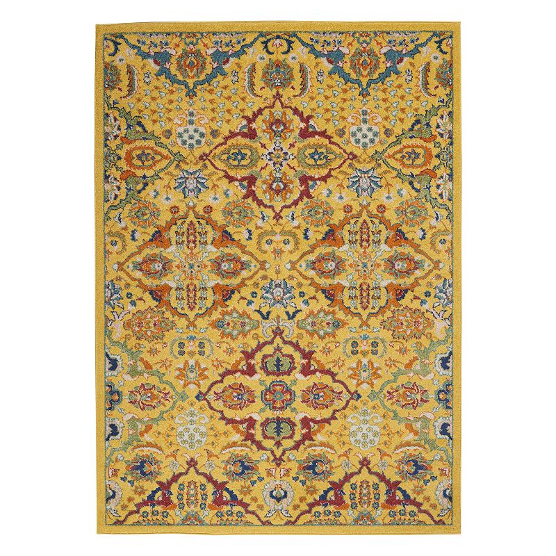 Nourison Allur Vintage Area Rug, Yellow, 9X12 Ft