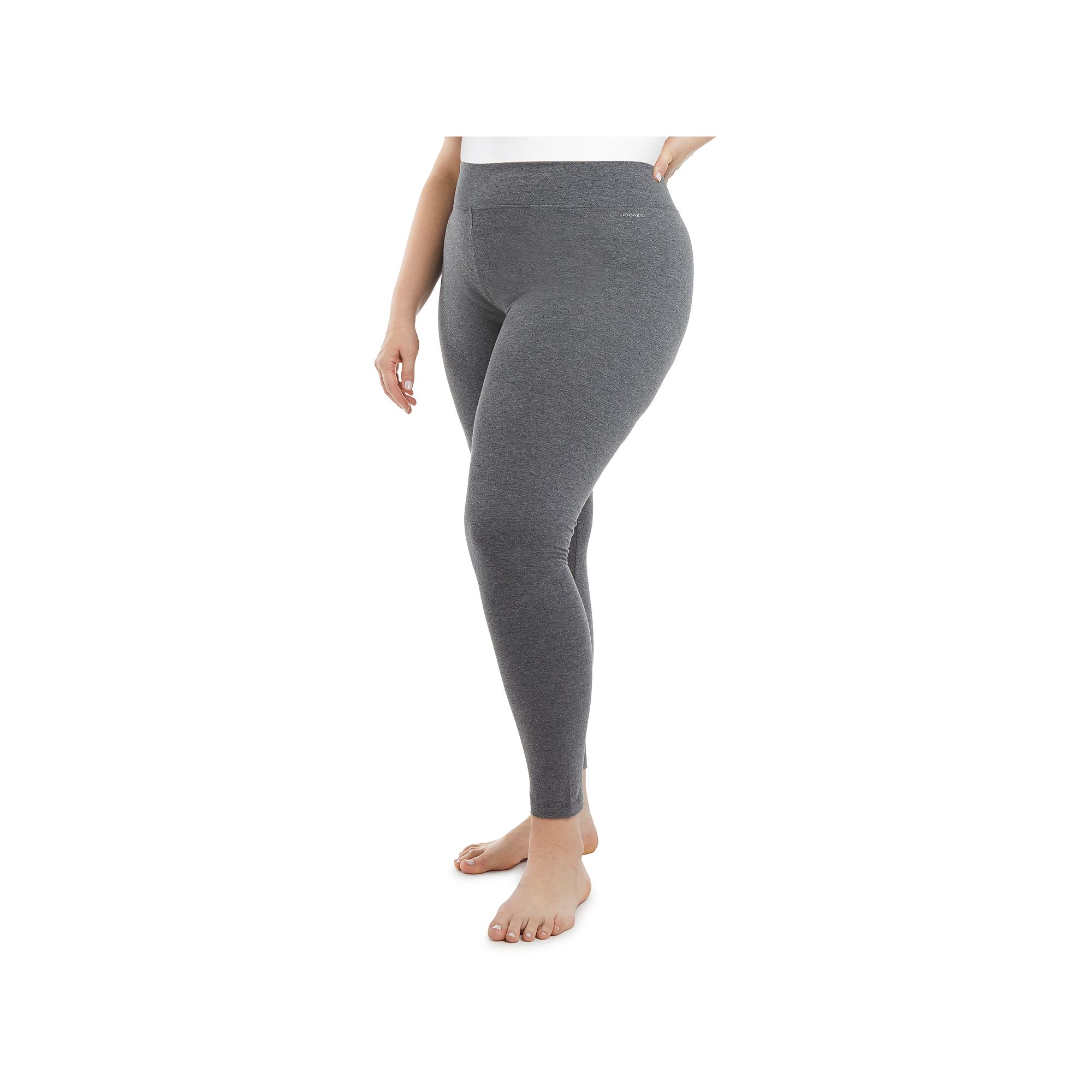 Plus Size Jockey Sport® Core Ankle leggings, Womens, Size: 1XL, Grey