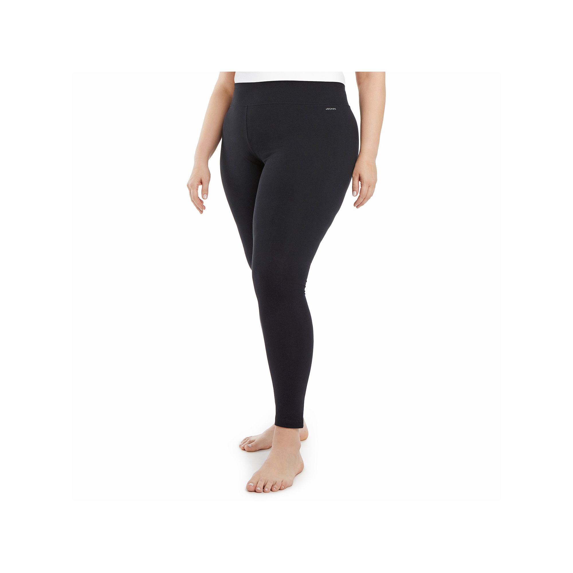 Plus Size Jockey Sport® Core Ankle leggings, Womens, Size: 1XL, Deep Blac