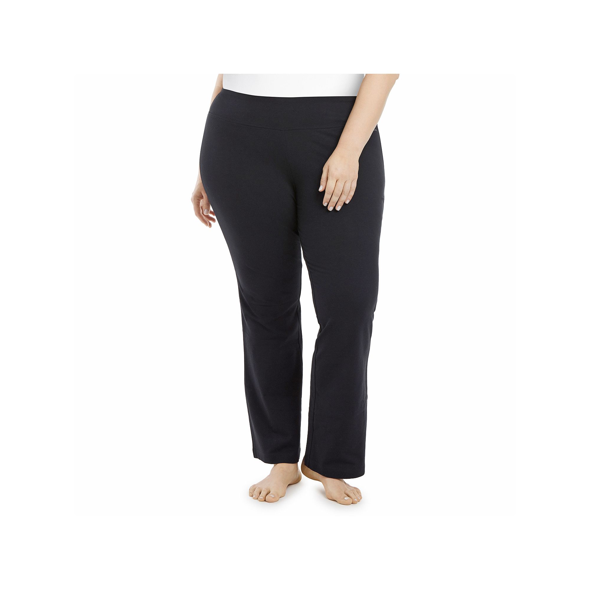 Plus Size Jockey Sport® Slim Bootleg Pants, Womens, Size: 3XL, Deep Black