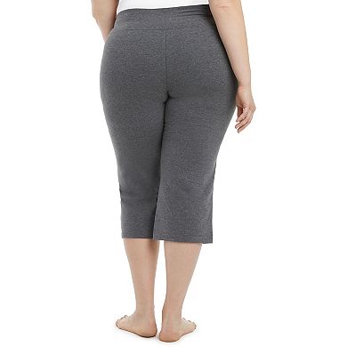 Plus Size Jockey Sport Slim Flare Capris