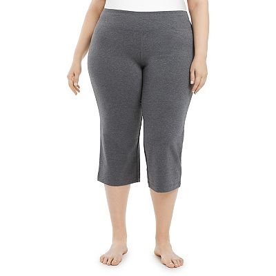 Plus Size Jockey Sport Slim Flare Capris