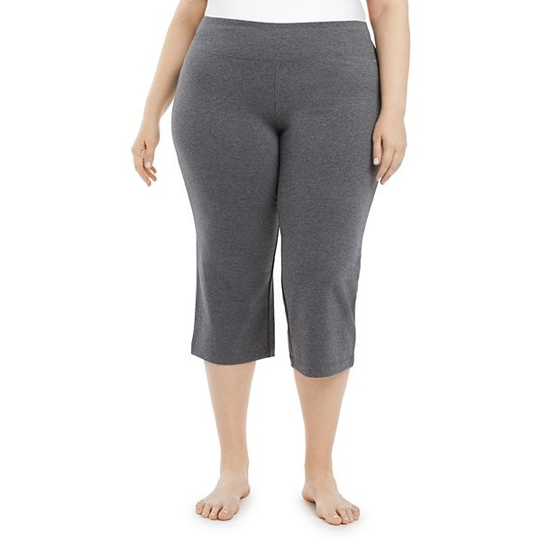 Plus Size Jockey Sport® Slim Flare Capris