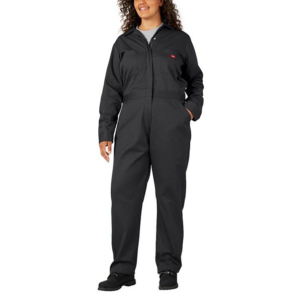 Plus Size Dickies Long-Sleeve Twill Coveralls