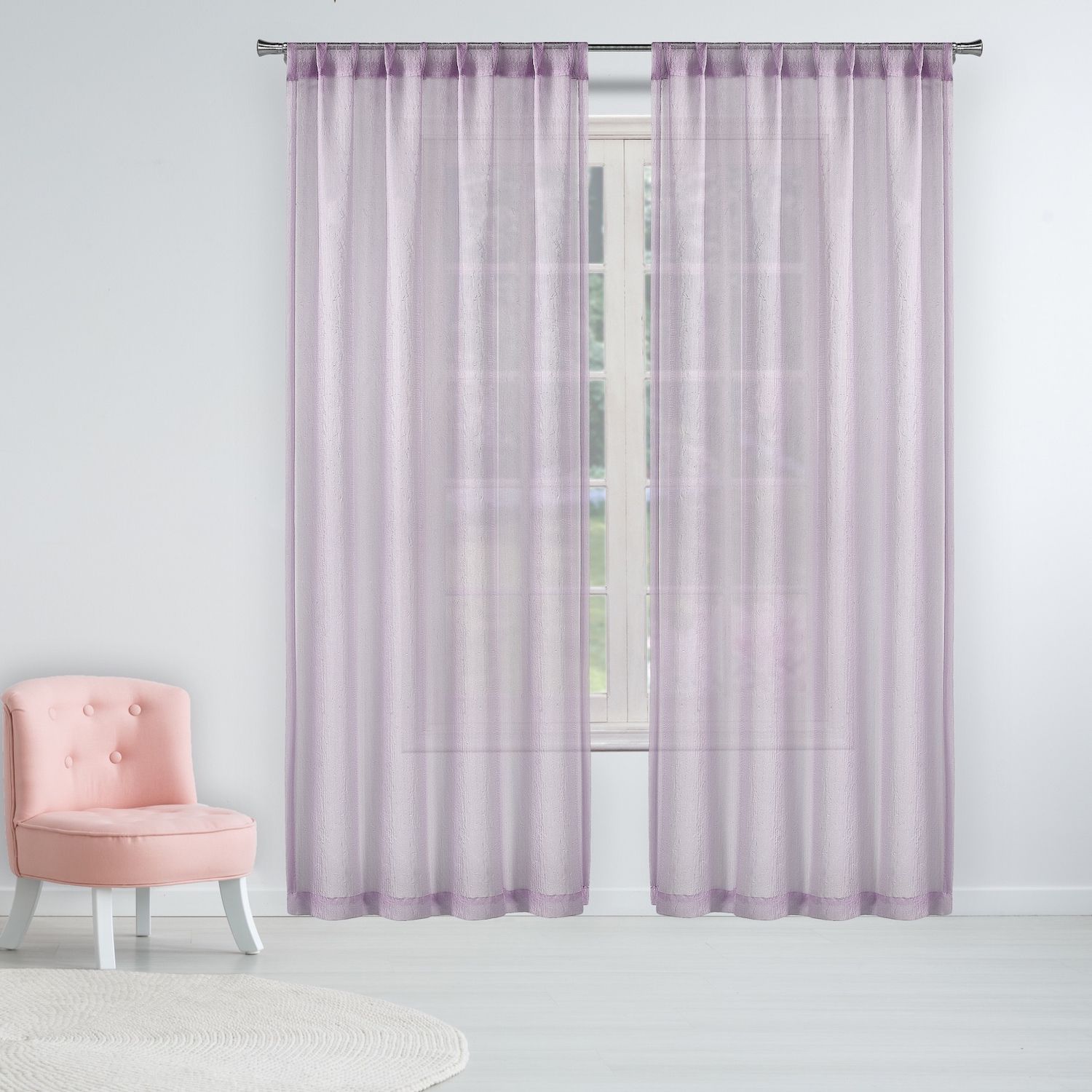 Image for Duck River Textile Allyson Retardant 2-pack Window Curtain Set at Kohl's.