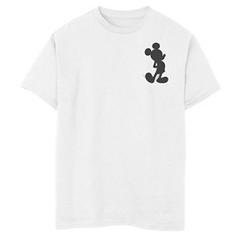 Disney's Mickey Mouse & Friends Boys 8-20 Mickey & Minnie 28 Front & Back Graphic Tee