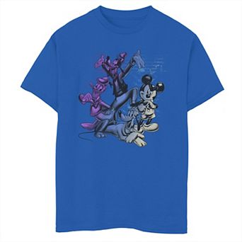 Disney's Mickey Mouse & Friends Boys 8-20 Graffiti Style Portrait Graphic Tee