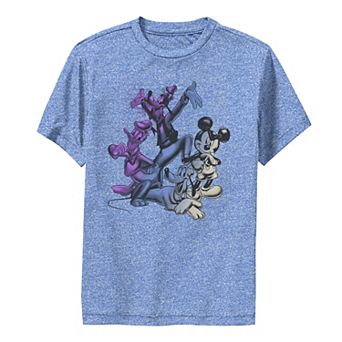 Disney's Mickey Mouse & Friends Boys 8-20 Graffiti Style Portrait Performance Graphic Tee