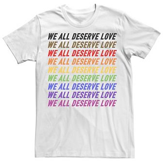 Men's Pride Deserve Love Tee