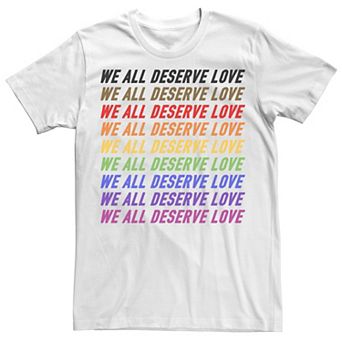 Men's Pride Deserve Love Tee