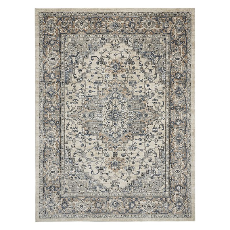 Nourison Concerto Persian Area Rug, Grey, 8X10 Ft