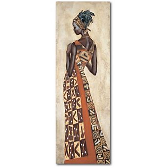 COURTSIDE MARKET Femme Africaine II Wood Wall Art