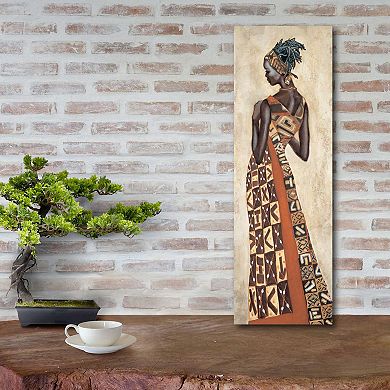 COURTSIDE MARKET Femme Africaine II Wood Wall Art