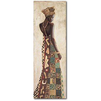 COURTSIDE MARKET Femme Africaine III Wood Wall Art