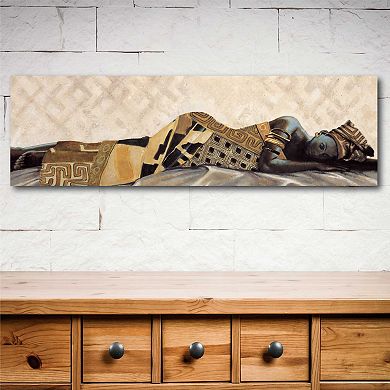 COURTSIDE MARKET Africaine II Wood Wall Art