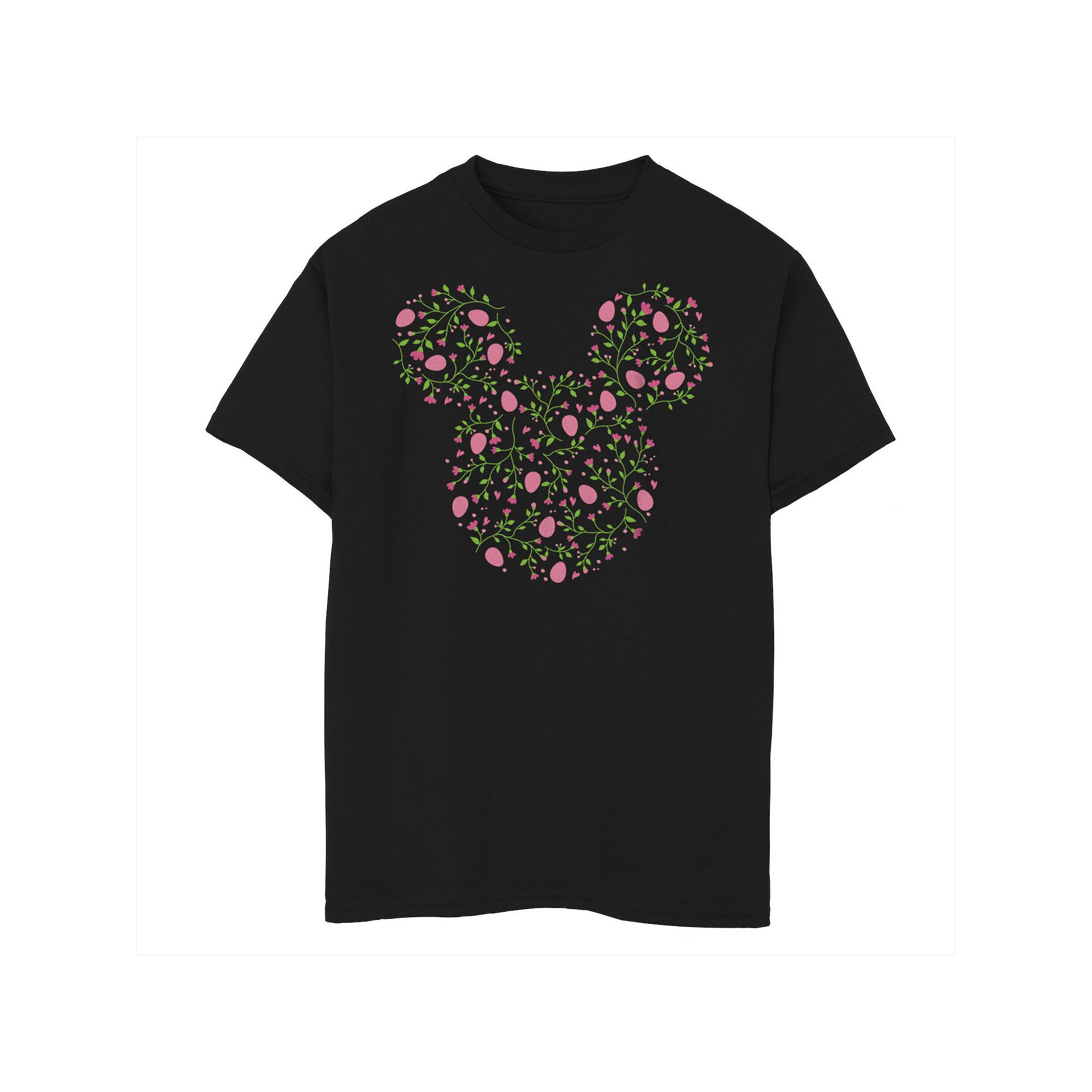 Disneys Mickey Mouse & Friends Boys 8-20 Mickey Floral Egg Fill Graphic Te