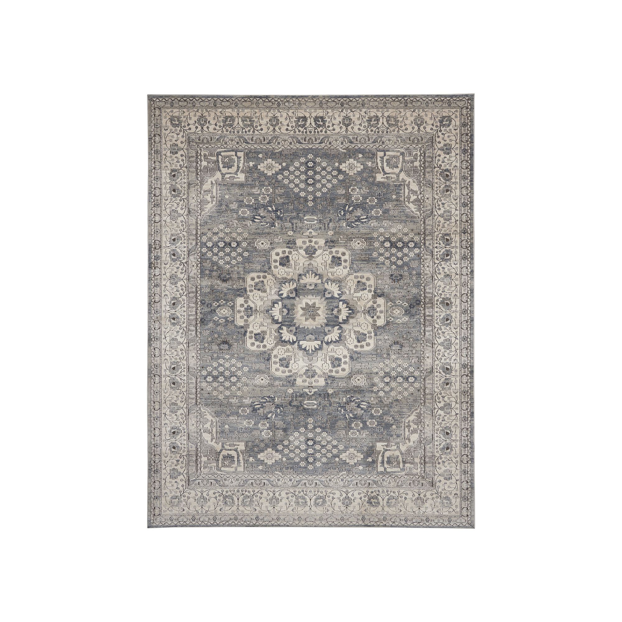 Nourison Concerto Medallion Area Rug, Gray Ivory