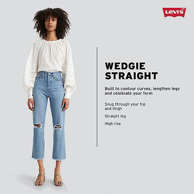 Levi's straight leg high waist online