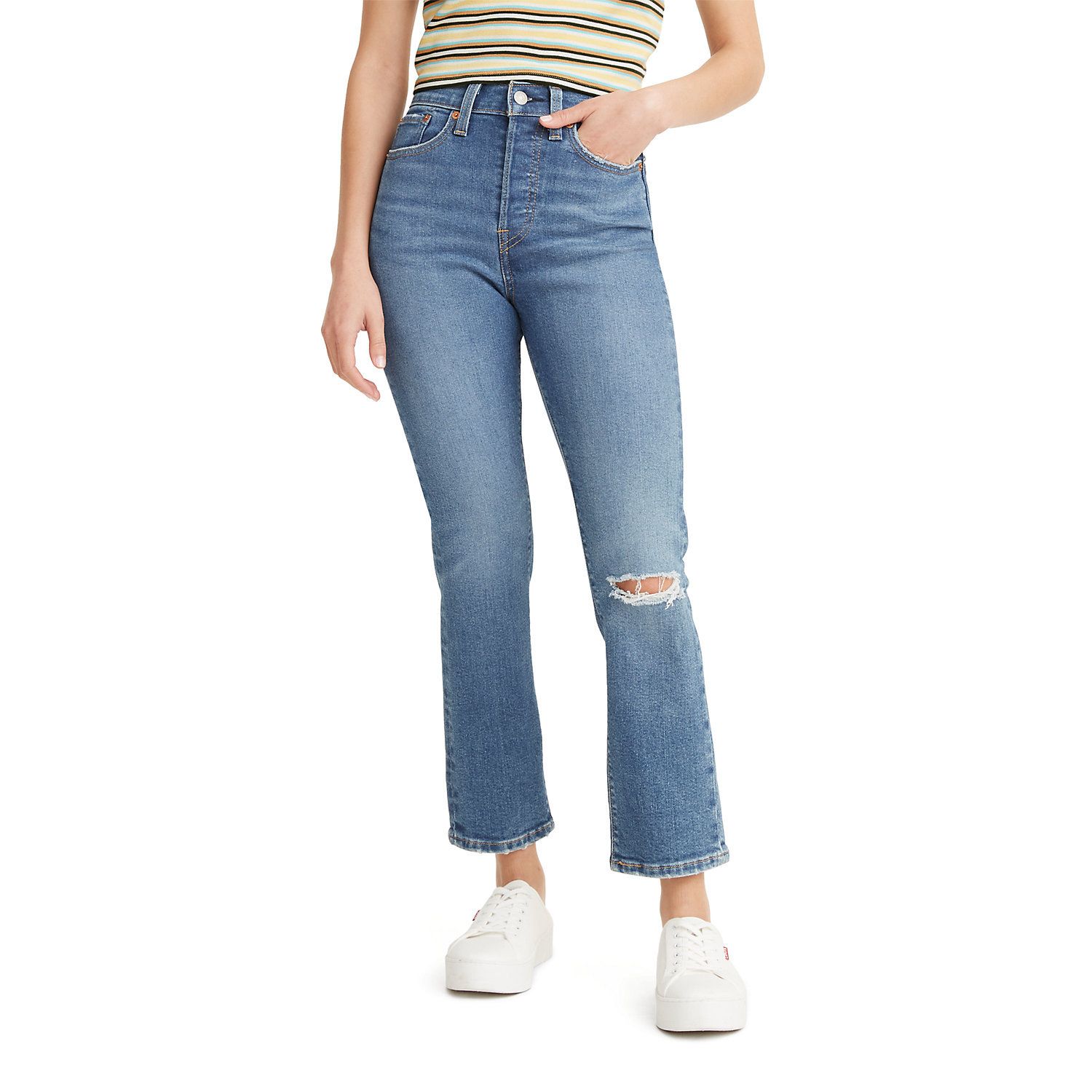 levi's high rise wedgie straight