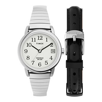 Timex® Easy Reader® Women's Expansion Band Watch & Leather Strap Box Set - TWG025200JT