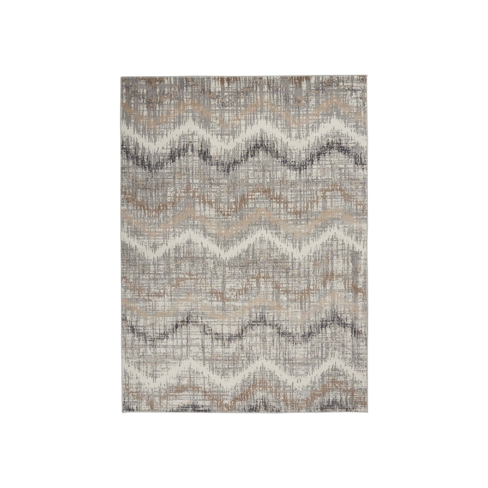 Nourison Elation Movement Area Rug, Gray Ivory