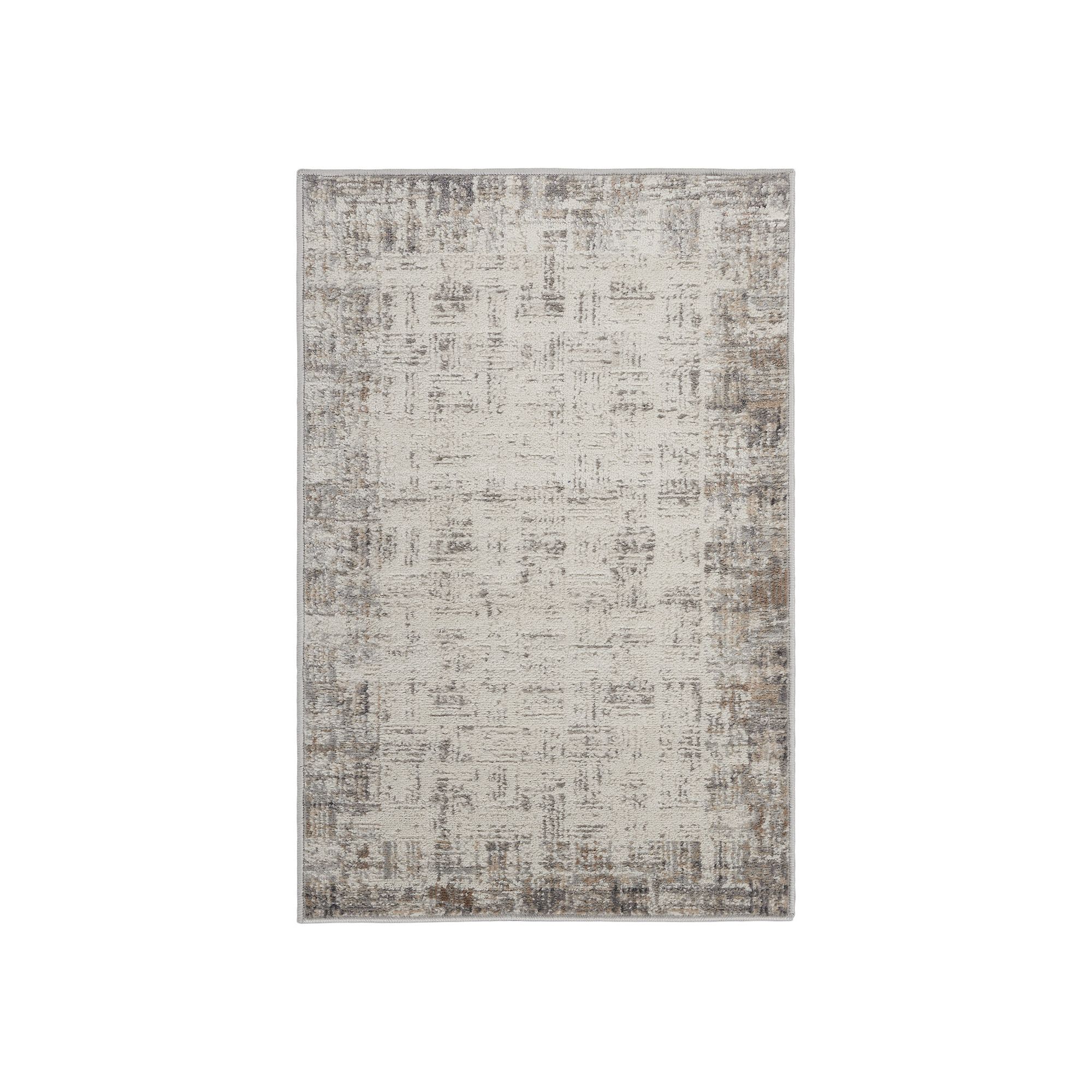 Nourison Elation Bordered Area Rug, Ivory Gray