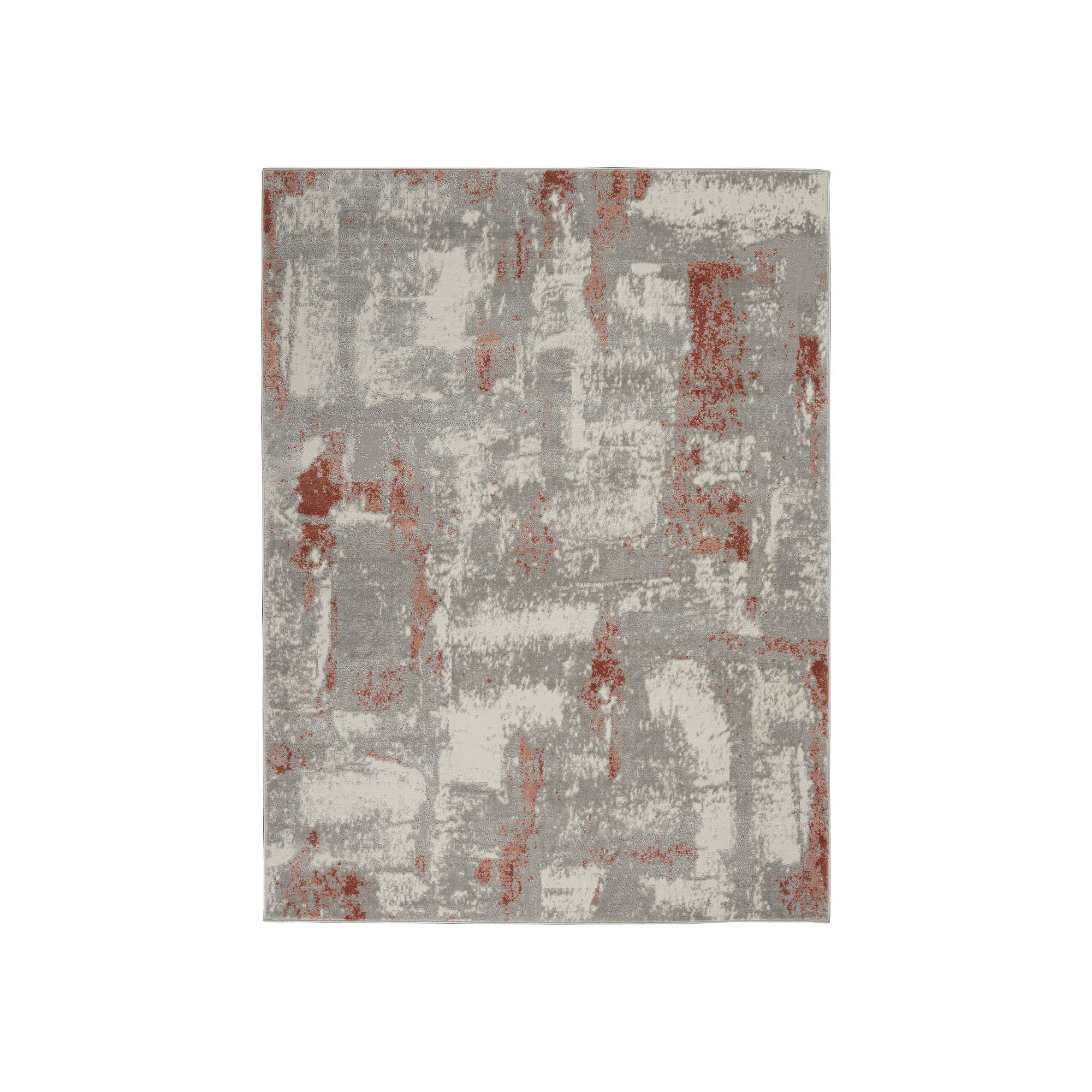 Nourison Elation Aura Area Rug, Gray Brick