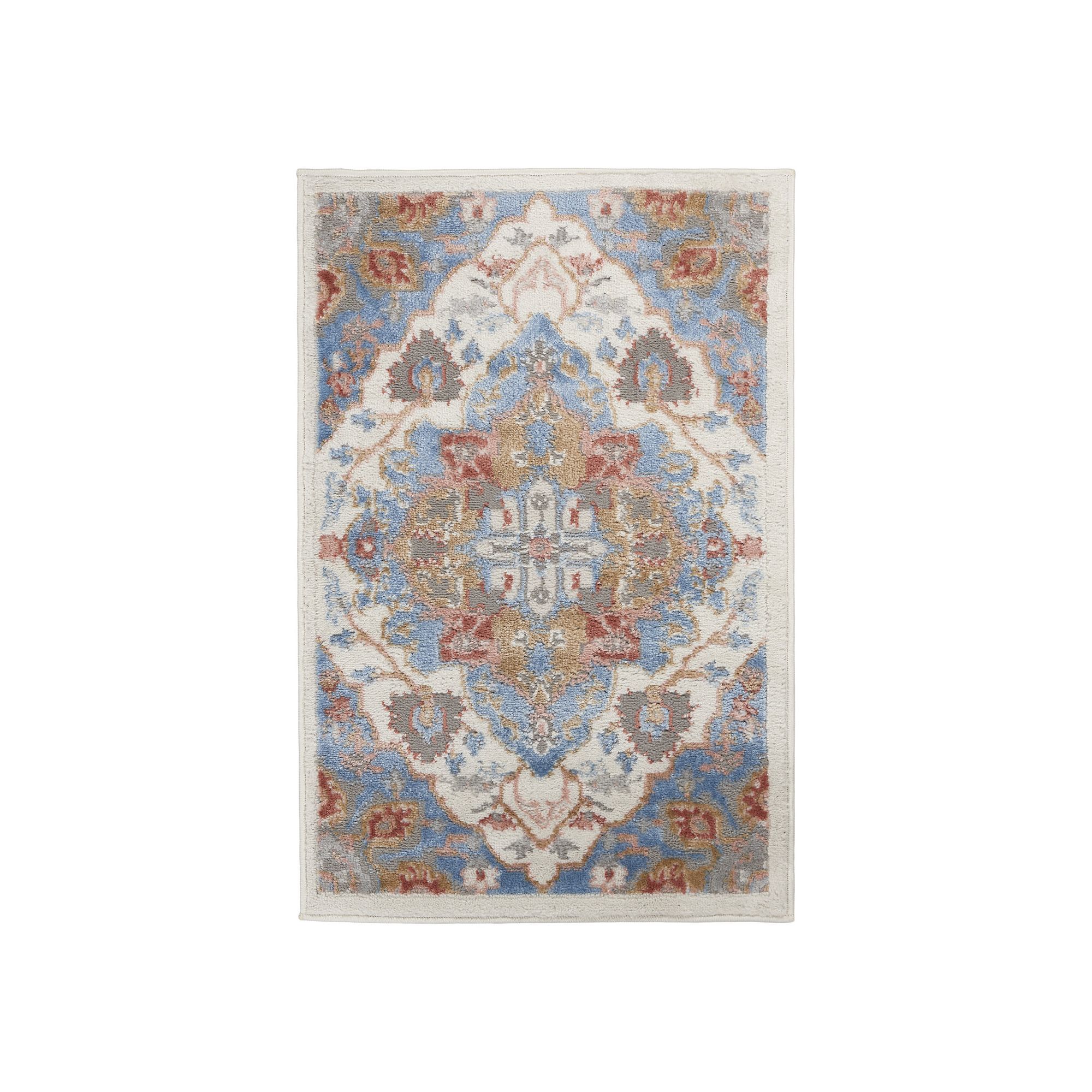 Nourison Elation Medallion Area Rug, Ivory Blue