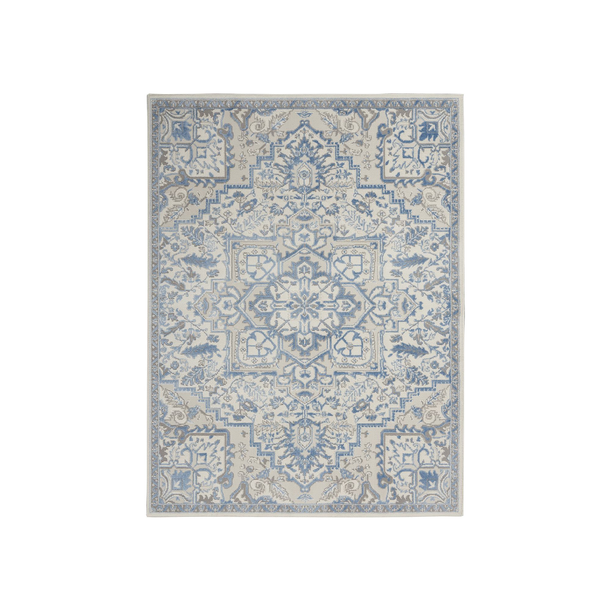 Nourison Elation Floral Area Rug, Ivory Blue