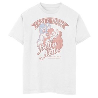 Disney's Lady & The Tramp Boys 8-20 Bella Notte Portrait Graphic Tee