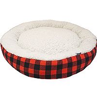 Woof Buffalo Check Round Pet Bed Deals