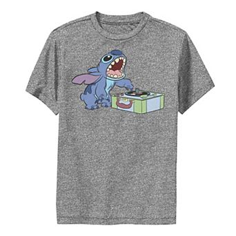 Disney's Lilo & Stitch Boys 8-20 Record Player Stitch Performance Graphic Tee
