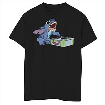 Disney's Lilo & Stitch Boys 8-20 Record Player Stitch Graphic Tee